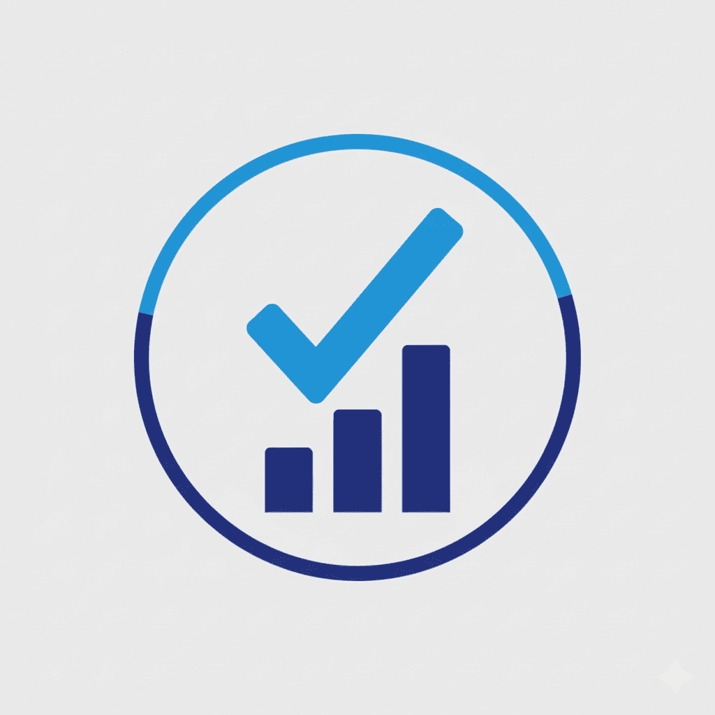 Ícone de taxa de aprovação